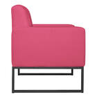 Poltrona Bella Base De Ferro Preta Corano - Doce Sonho Móveis