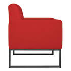 Poltrona Bella Base De Ferro Preta Corano - Doce Sonho Móveis