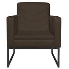 Poltrona Bella Base De Ferro Preta Corano - Doce Sonho Móveis