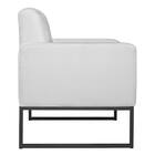 Poltrona Bella Base De Ferro Preta Corano - Doce Sonho Móveis