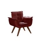 Poltrona Bella Base Palito Imbuia Bordo