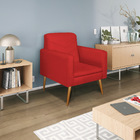 Poltrona Bella Pés Palito Mel Corano - Amarena Móveis - Verme