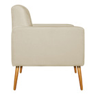 Poltrona Bella Pés Palito Mel Suede - Amarena Móveis - Bege