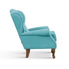 Poltrona Berger Com Tecido Poliéster - Azul Claro