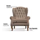 Poltrona Berger Com Tecido Poliéster - Nude