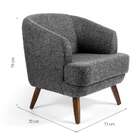 Poltrona Betânia Cinza Escuro