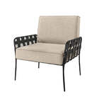 Poltrona Betin - Cinza E Preto