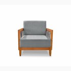 Poltrona Bex Corda Náutica Linho Cinza