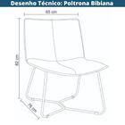 Poltrona Bibiana Rivatti Revestida Em Poliuretano (pu) Carame