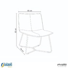 Poltrona Bibiana Rivatti Revestida Em Poliuretano (pu) Carame