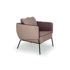 Poltrona Blenda Veludo Rosê