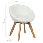 Poltrona Bona Botonê Branca