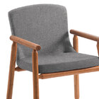 Poltrona Bonini F56-1 Linho 1 Lugar – Daf Mobiliário - Cinza