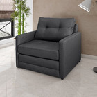 Poltrona Boston Veludo Pés Plástico Preto - D'rossi - Grafite