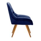 Poltrona Botonê Pé Palito Cadeira Decorativa Sala, Escritório