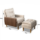 Poltrona Boutique Konforto Veneza Reclinável Com Puff