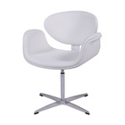 Poltrona Boxbit Tulipa Estofada Branca