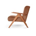 Poltrona Braço De Madeira Laguna Laranja