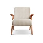 Poltrona Braço De Madeira Laguna Nude