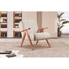 Poltrona Braço De Madeira Laguna Nude