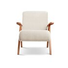 Poltrona Braço De Madeira Laguna Nude