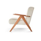 Poltrona Braço De Madeira Laguna Nude