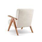 Poltrona Braço De Madeira Laguna Nude