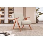 Poltrona Braço De Madeira Laguna Nude