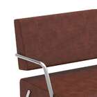 Poltrona Búfalo Vinil Marrom 59 Cm