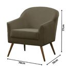 Poltrona Bulgaria - Cinza Chumbo