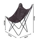 Poltrona Butterfly Pu - Café