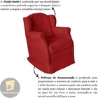 Poltrona Cadeira Amamentação Balanço Conforto Suede Manuela V