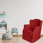 Poltrona Cadeira Amamentação Balanço Conforto Suede Manuela V