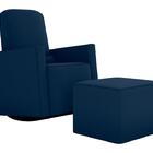 Poltrona Cadeira Amamentação Com Balanço E Puff Matrix Verd