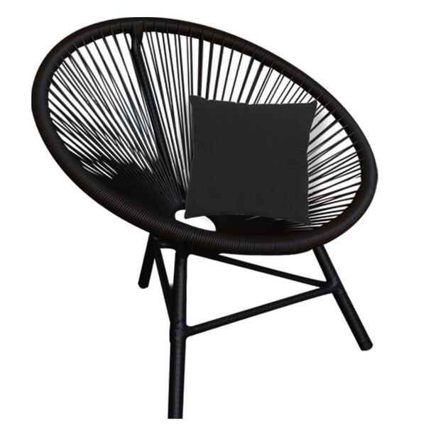 Poltrona Cadeira Corino Preto