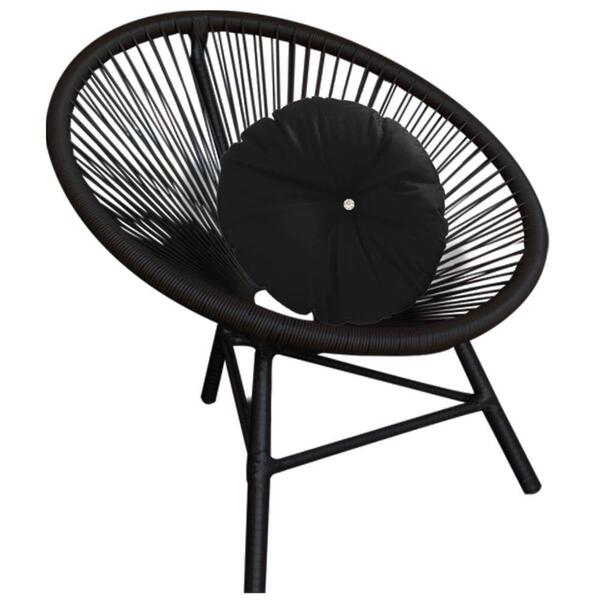 Poltrona Cadeira Corino Preto