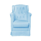 Poltrona Cadeira De Amamentação Balanço + Puff Eliza Corano S