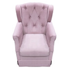 Poltrona Cadeira De Amamentação Balanço + Puff Ternura Materi