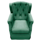 Poltrona Cadeira De Amamentação Balanço + Puff Ternura Veludo