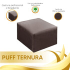 Poltrona Cadeira De Amamentação Balanço E Puff Ternura Suede