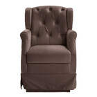 Poltrona Cadeira De Amamentação Balanço Ternura Suede Star Co