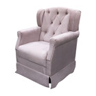 Poltrona Cadeira De Amamentação Balanço Ternura Veludo Star C