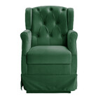 Poltrona Cadeira De Amamentação Balanço Ternura Veludo Star C