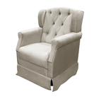 Poltrona Cadeira De Amamentação Balanço Ternura Veludo Turkay