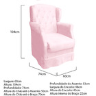 Poltrona Cadeira De Amamentação Isabella Quarto Do Bebe Suede