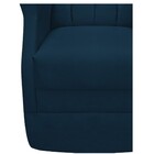 Poltrona Cadeira Decorativa  Amamentação Com Balanço Suede Az