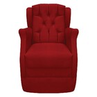 Poltrona Cadeira Decorativa  Amamentação Com Balanço Suede Ve