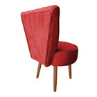 Poltrona Cadeira Decorativa Capitonê Elegância Veludo Pés Pal