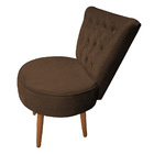 Poltrona Cadeira Decorativa Capitonê Elegância Veludo Pés Pal