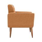 Poltrona Cadeira Decorativa Escritório Havana Matrix Mostarda